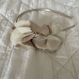 Elegant Cream Floral Headband